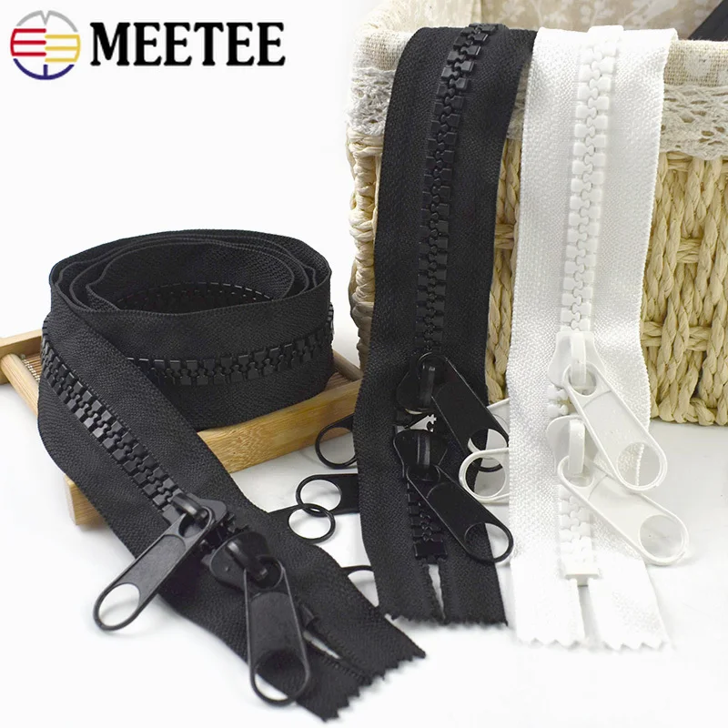 

1-6M 10# Sewing Closures Resin Zippers Extra Large Double Sliders Zipper Outdoor Tent Long Zips Lock Zip Repair Kits Accessories