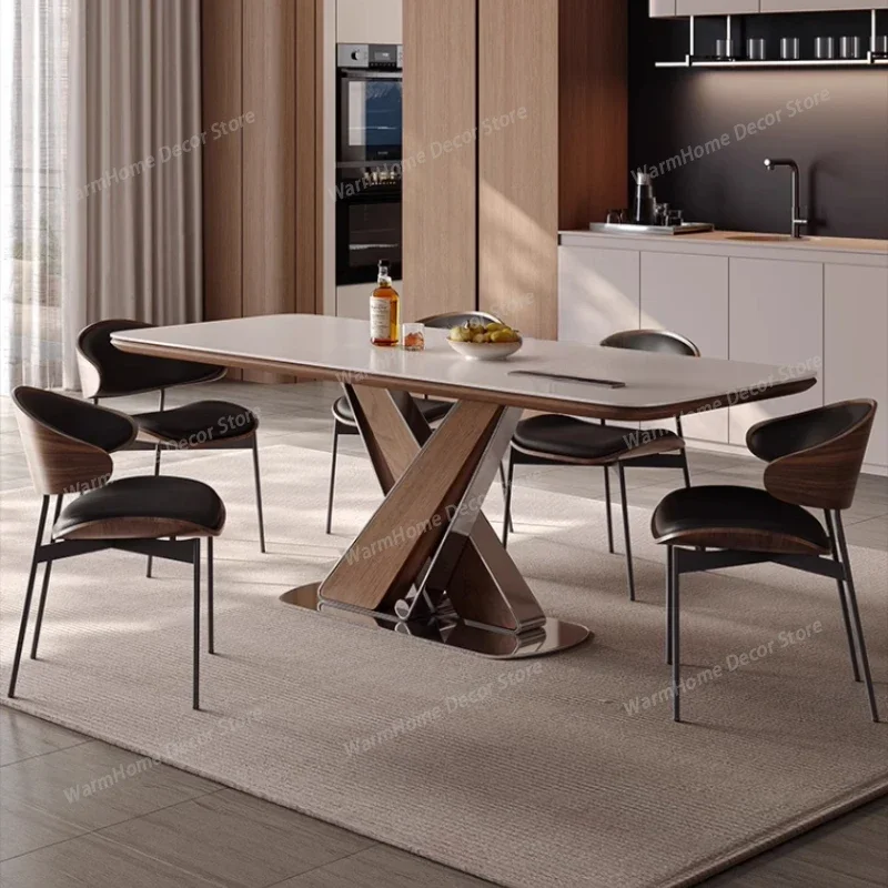 

Island-platform Dining Table Integrated Mesa Comedor Modern Kitchen Multifunctional Island Table Esstisch Home Furniture