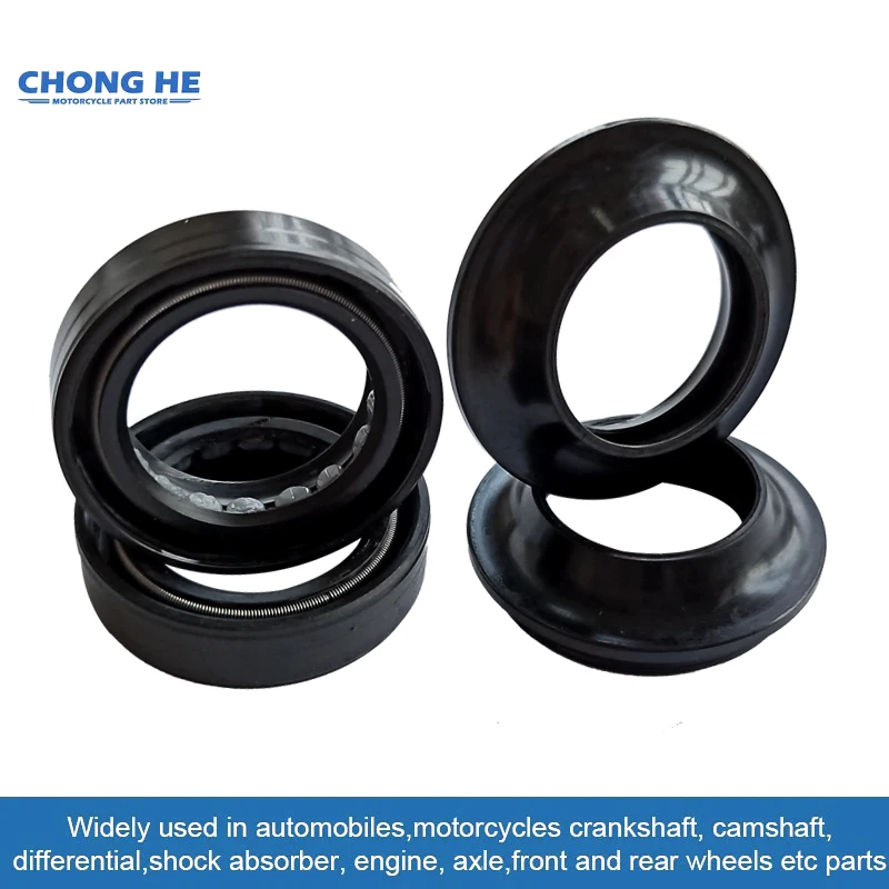 4pc/8pc/16pc 30x40.5x10.5 Front Fork Oil Seal 30*40.5 Dust Cover for Yamaha YBR125 YBR 125 YZ125 MX125 1975 RD200 DT175 TY175