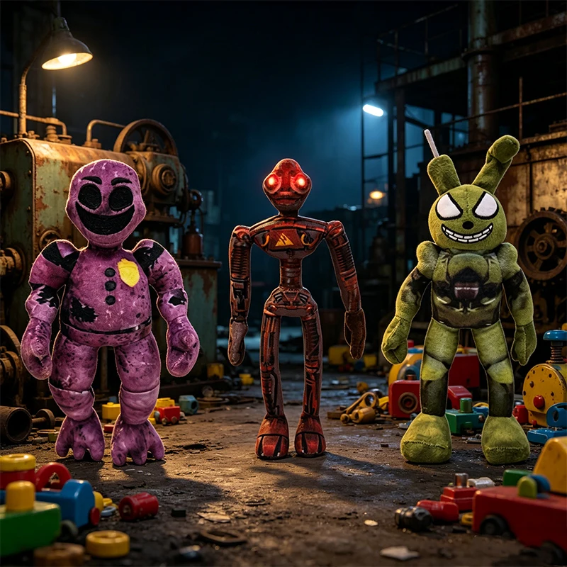 Nuevo Peluche de Anime Bite By Night, Muñeco de Peluche Springtraped Ennards, Juguete de Peluche de Personajes de Videojuegos de Terror, Regalo para Niños