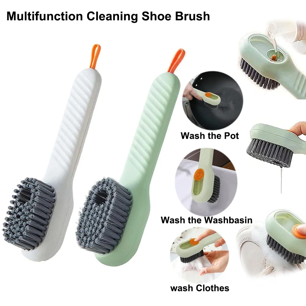 

1/2pcs multifunctional cleaning shoe brush slippers shoe cleaning brush rubber soft bristle cleaning tool shoe shine brush