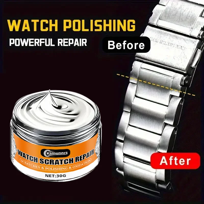 معجون تلميع الساعة الفورية: تجديد الإطار المعدني، إصلاح خدوش الشريط/الشاشة، تثبيت المجوهرات، سائل الخدش من الفولاذ المقاوم للصدأ، مجموعات
