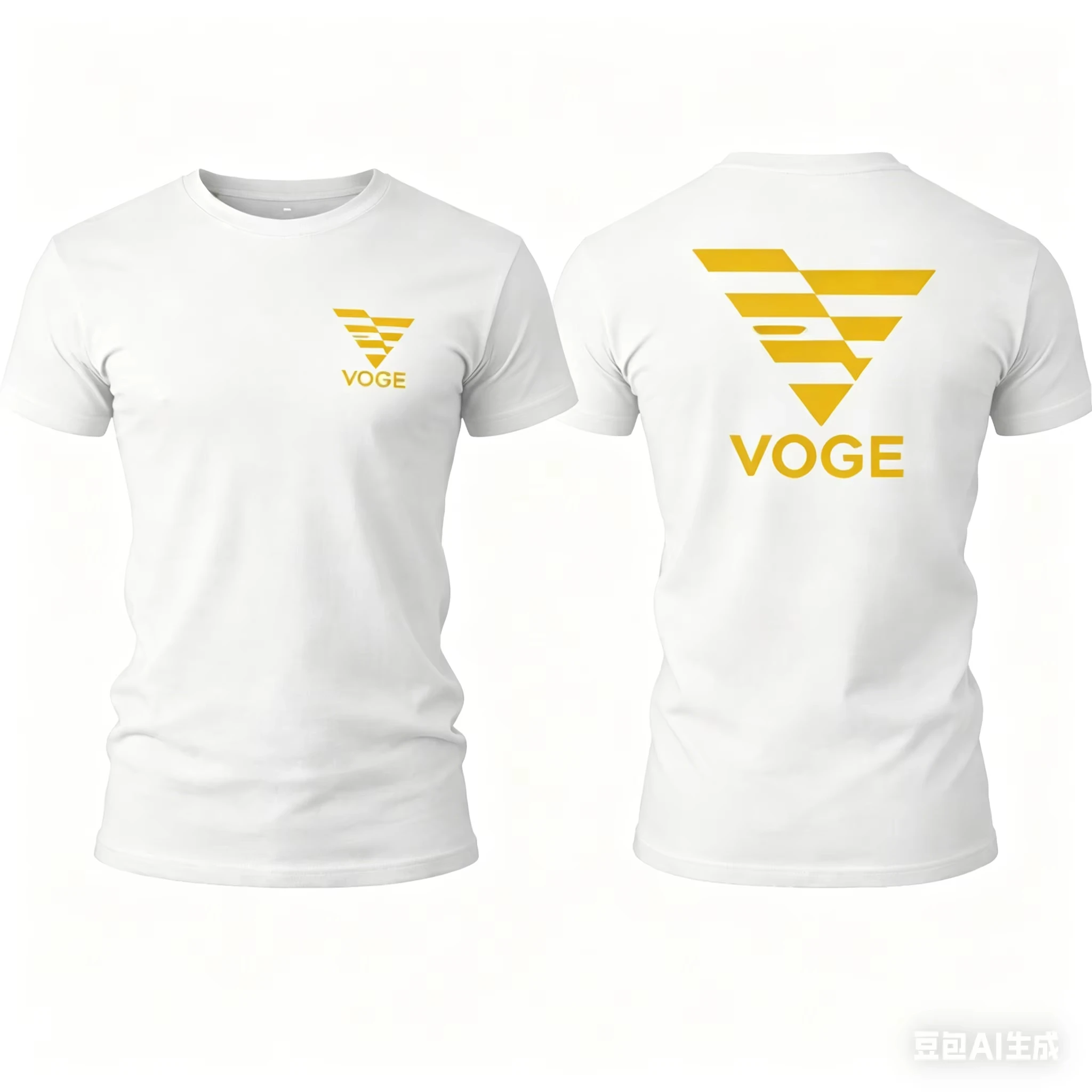 2026 Men's VOGE Motorcycle T-shirt Breathable Casual Short Sleeve Biker Tees Logo & Speed Print for Riders Fashion Streetwear