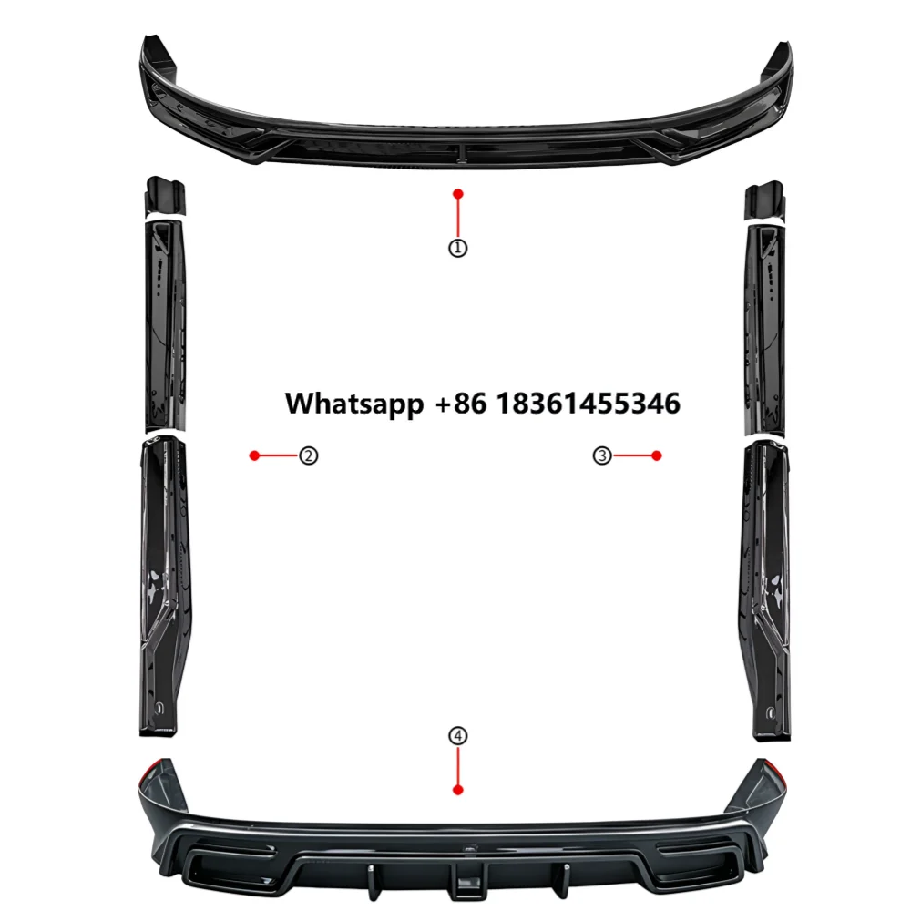 

For ZEEKR 8X Modified Surround Front lip Rear lip Side skirt Spoiler Car Accessories Body kit