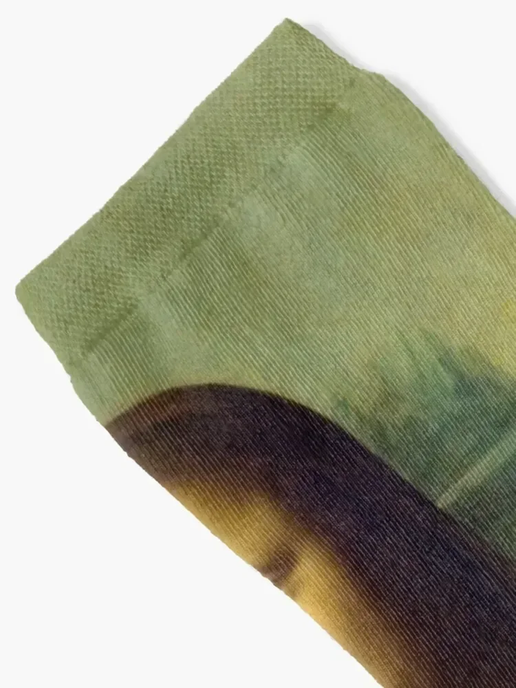 MONA LISA DAVINCI PAINTING LA JOCONDE classic italian painter famous woman vintage style medieval women Socks