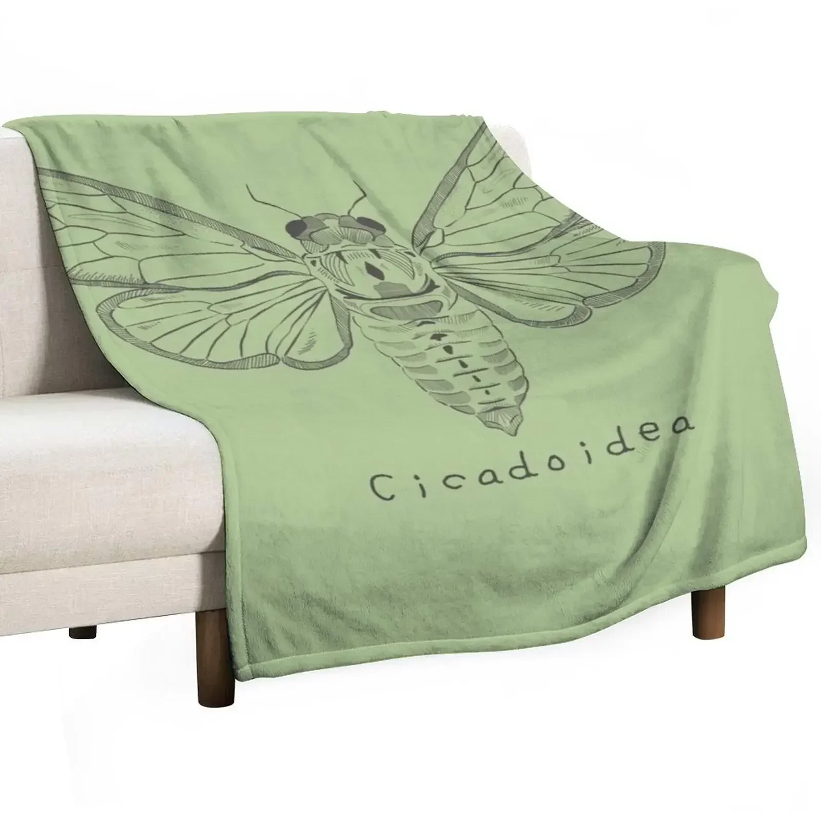 Cicada Throw Blanket No Pilling Soft Warm Blanket for Bed