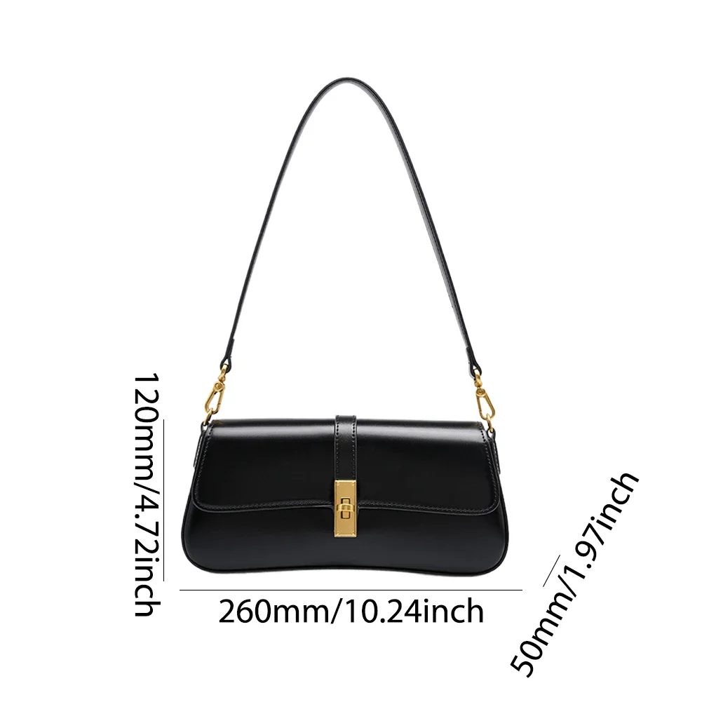 Luxury Brand Crossbody Bags For Women Fashion Design Underarm Bag 2024 French Genuine Leather Shoulder Bag Female Handbag Purses