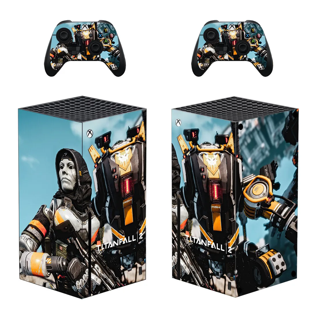 Titanfall Protector Sticker Decal Cover for Xbox Series X Console and Contracoller XSX Skin Sticker Vinyl