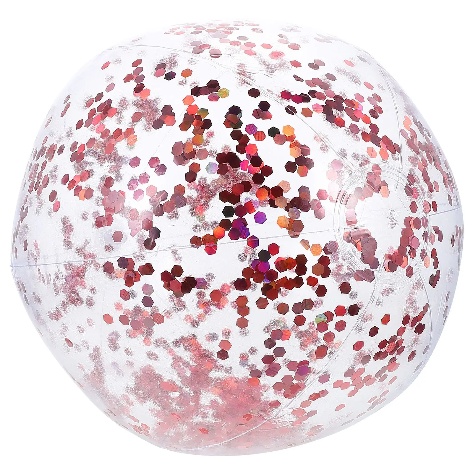 

Glitter Ball Toy Round Transparent Beach Balls for Pool Party Outdoor Games Kids Skill Training Bright Color Play Enjoyment Toy
