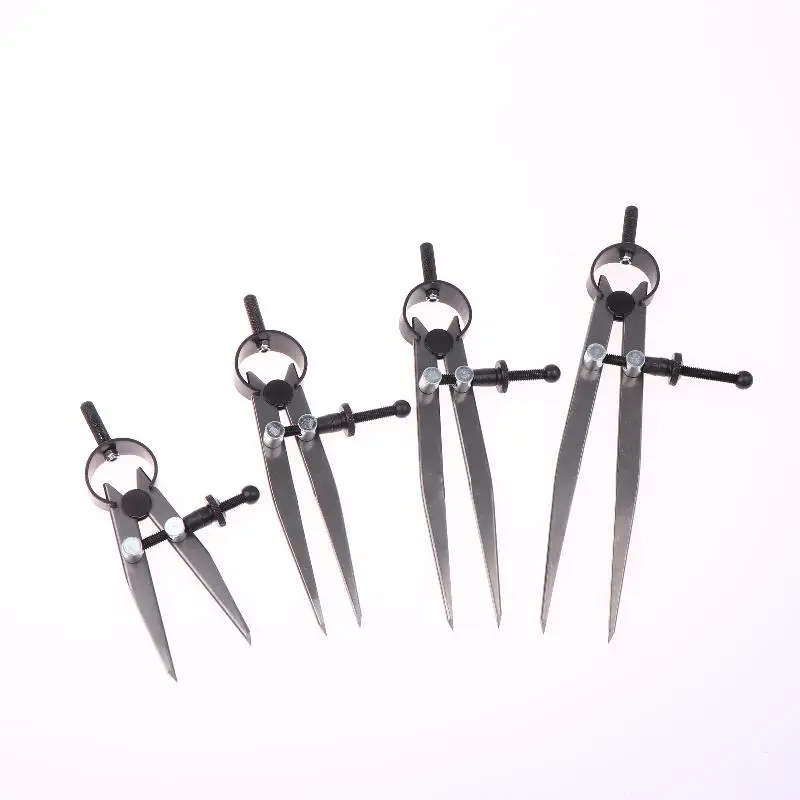 Jauges de compas réglables, jauge de marquage de ligne d'artisanat du cuir, diviseur d'aile, jauge à gratter rotative, outil artisanal en cuir