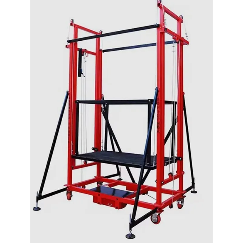 

Electric scaffolding lift folding mobile platform freight elevator 6 meters