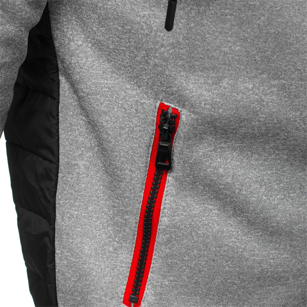 Color Blocking Cardigan Coat Hk Heckler Koch No Compromise Walking at the forefront of Fashion Distinctive Personality Jacket view 6
