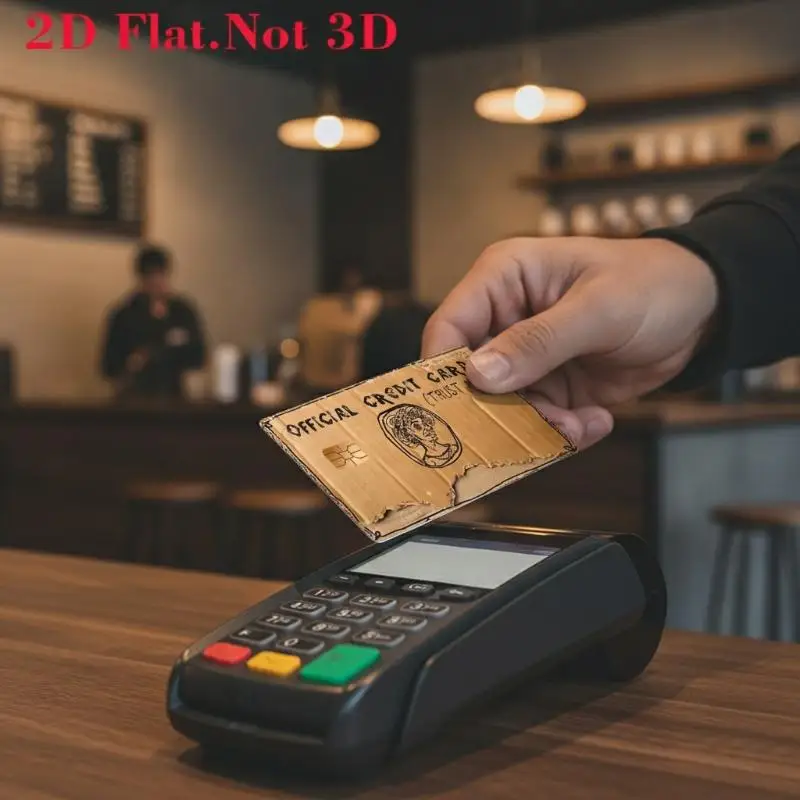 Funny Pattern 2D Flat PVC Credit Card Skin Scratch Resistant Decal Cover Protector for Bank Debit Card