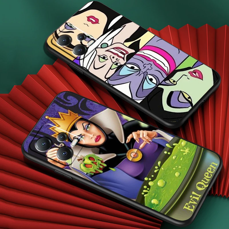 Disney Villainous Queen For Xiaomi Redmi Note 13 12R 12 12S Turbo 11 11T 11S 10 10S Pro Plus 5G Black Funda Phone Case