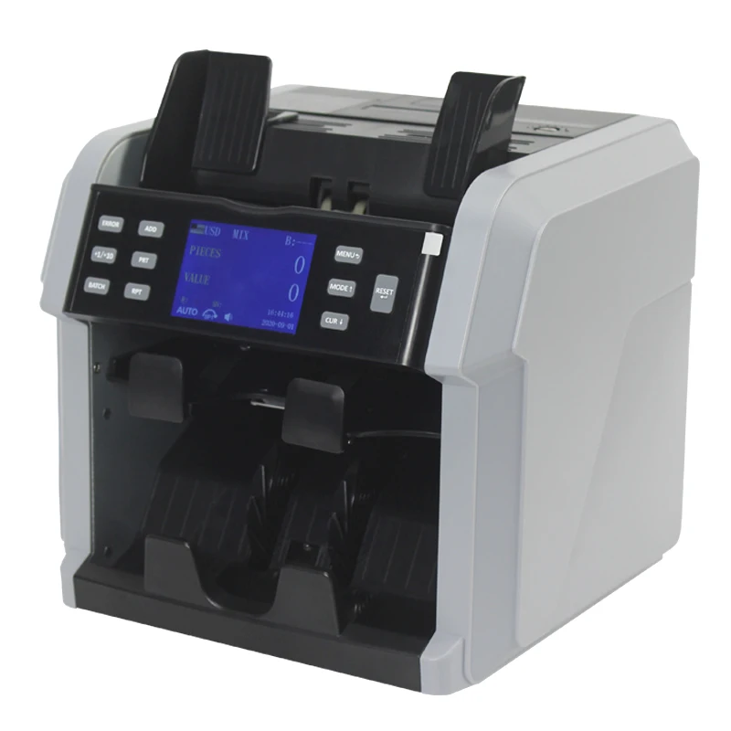 Value Money Counting Machine Mixed Fake Money Detector High Quality CIS Image Receipt Print Function XD-2400
