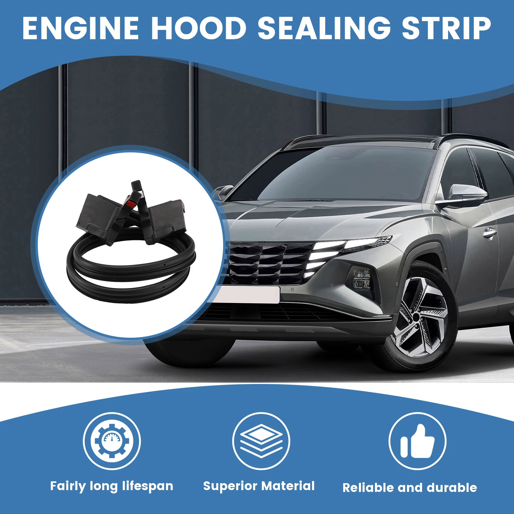 

Well Front Engine Hood Sealing Strip Plug Cotton Block For Tucson L Weather Strip Hood Ship 86430N9000 86430-N9000