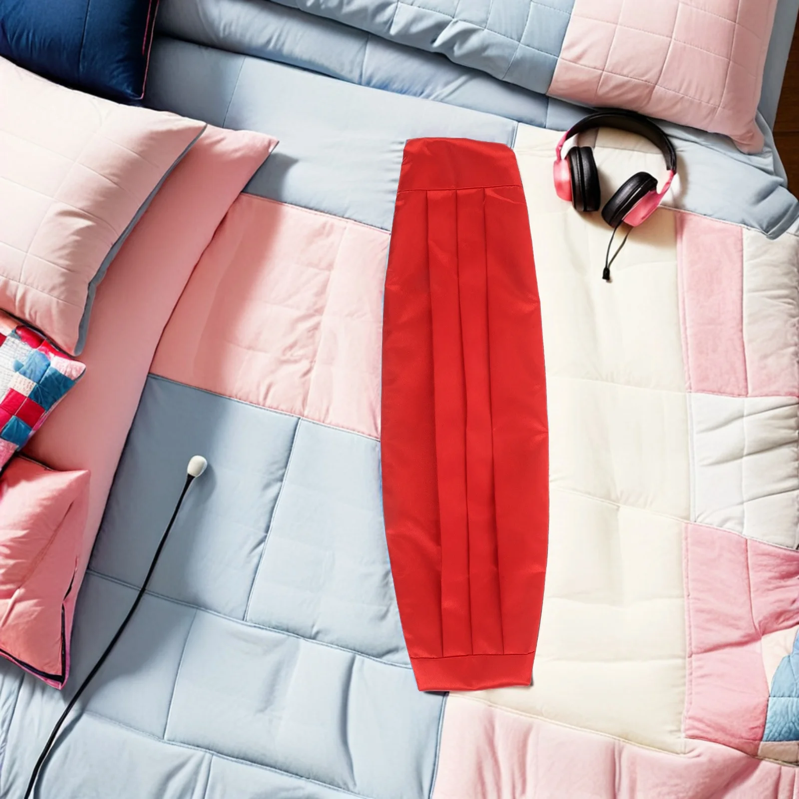 

Red Satin Cummerbund Adjustable Elegant Waistband for Men Formal Tuxedo Wedding Party Silk Tuxedo Belt Accessory