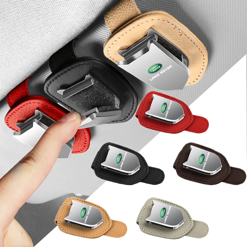 

Car Sun Visor Glasses Box Sunglasses Clip Card Ticket Holder Stand For Land Rover Aurora EVQ Range Rover Evoque LR2 3 SVR