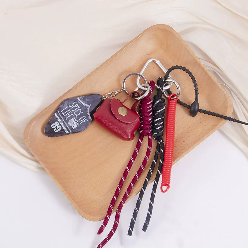 Luxury Charm Tassel Love Heart Creative Handmade Bowknot Keychain Cute Glossy Keychain Bag Accessories