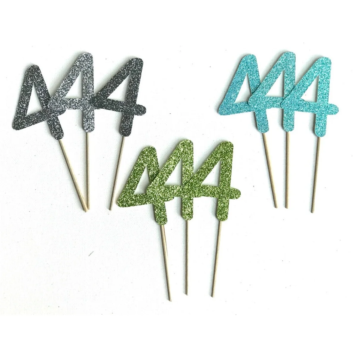 24pcs Age Cupcake Toppers, Number Cupcake Toppers, Numerical Cupcake Toppers