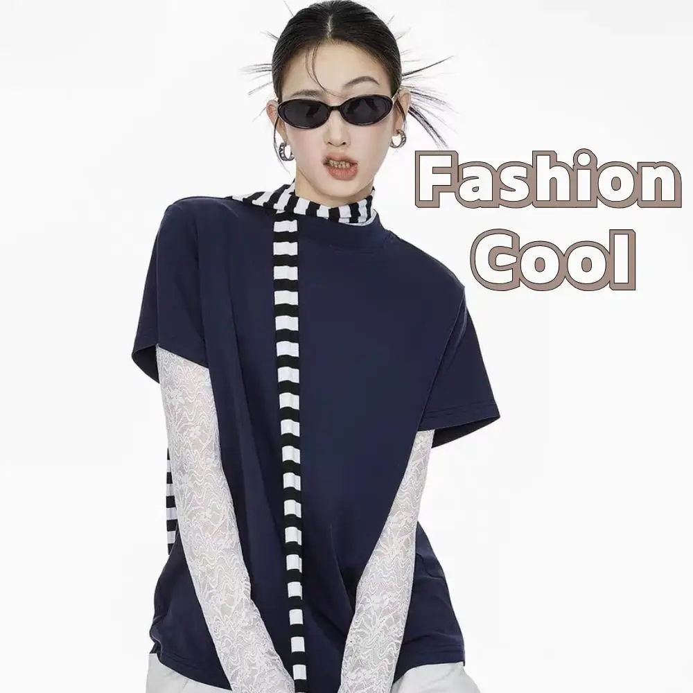 

New Harajuku Retro Strip Neckscarf Fashion Grey Red Black Striped Knitted Scarf Striped Decorative Scarf Korean Style Streetwear