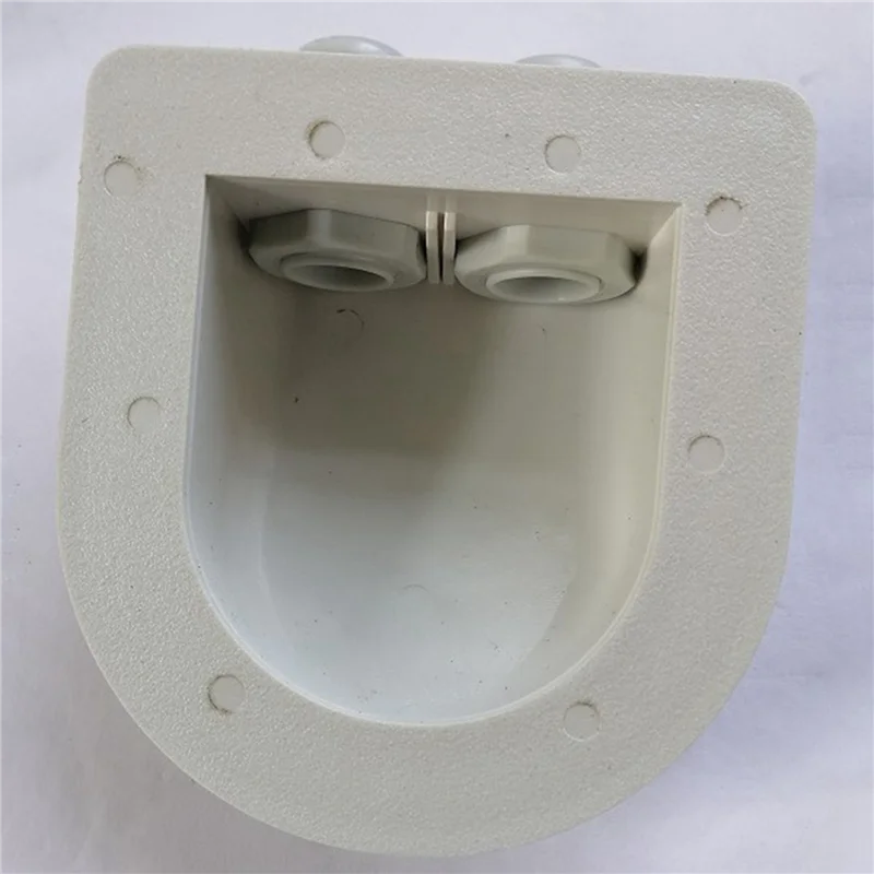 

5X Double Wire Entry Gland Box Solar Panel Roof Wire Entry Gland Box Cable Motorhome Double Hole RV Yacht