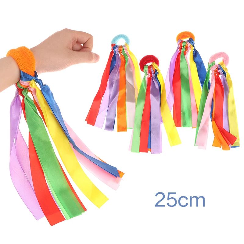 

Детская лента на запястье, командный спорт, помпон, черлидинг, большой матч, помпон, клубный танцевальный реквизит, эластичный браслет с эластичной веревкой