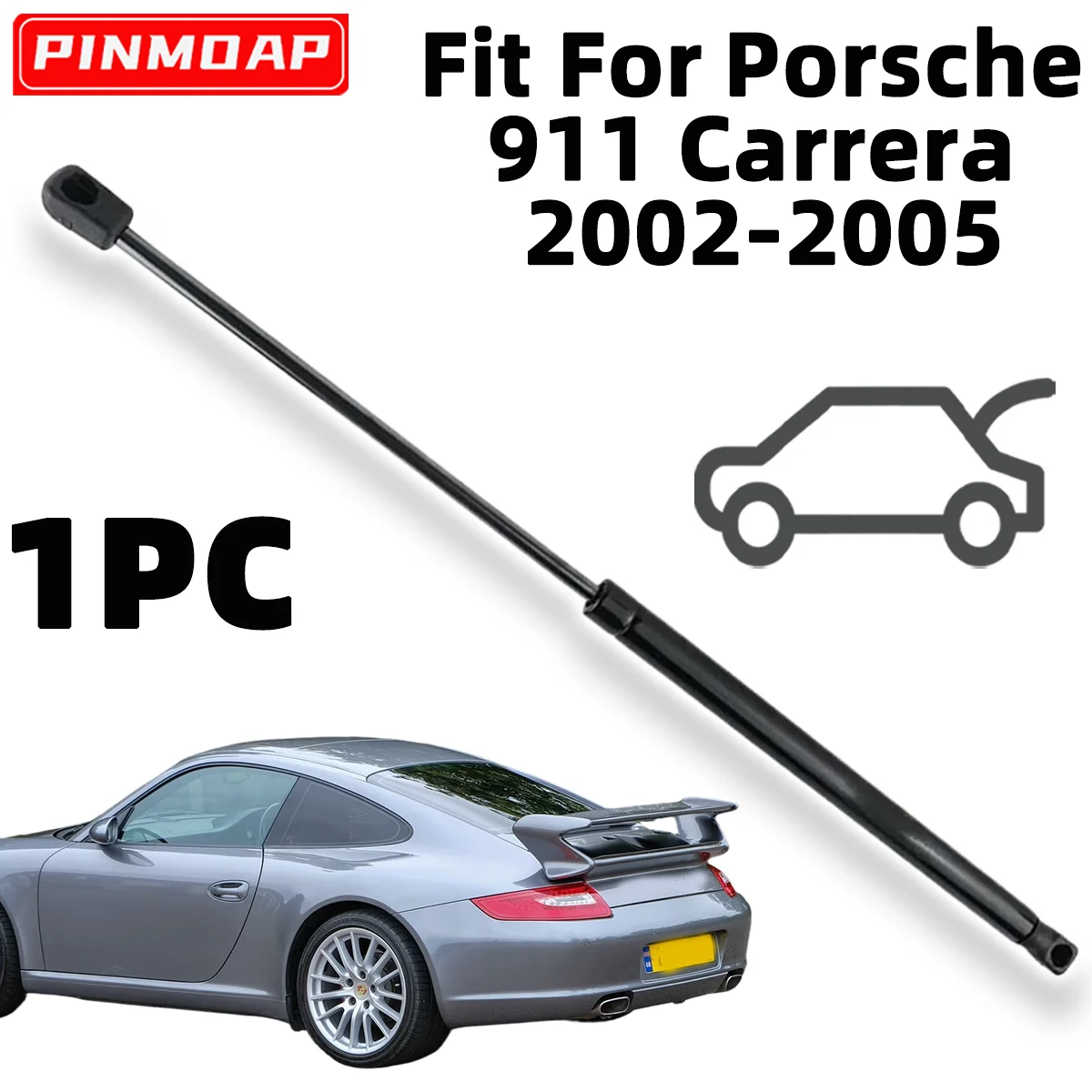 

1PC Car Rear Tailgate Boot Gas Strut For Porsche 911 Carrera 2002-2005 Support Rods Damper Bars OE SG406017 Colorful Style