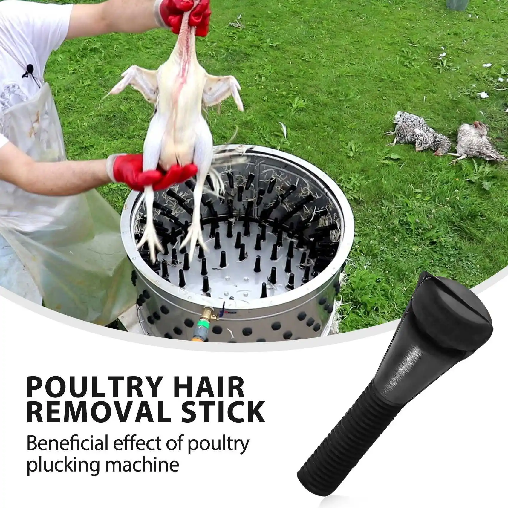 

A56P-Heavy Duty Chicken Plucker Fingers Poultry Duck Goose Feather Plucking (100)