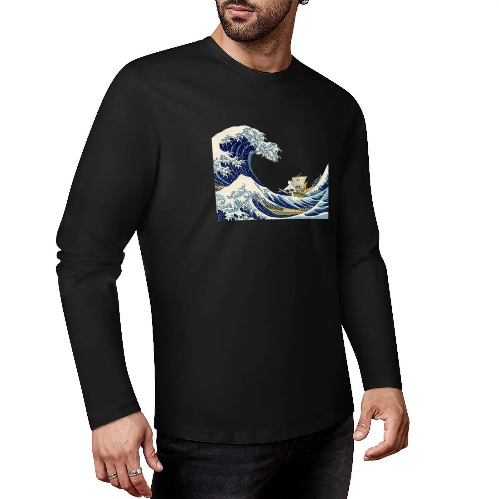 Going Merry Wave Long T-Shirt custom t shirt t shirt man funny t shirts for men