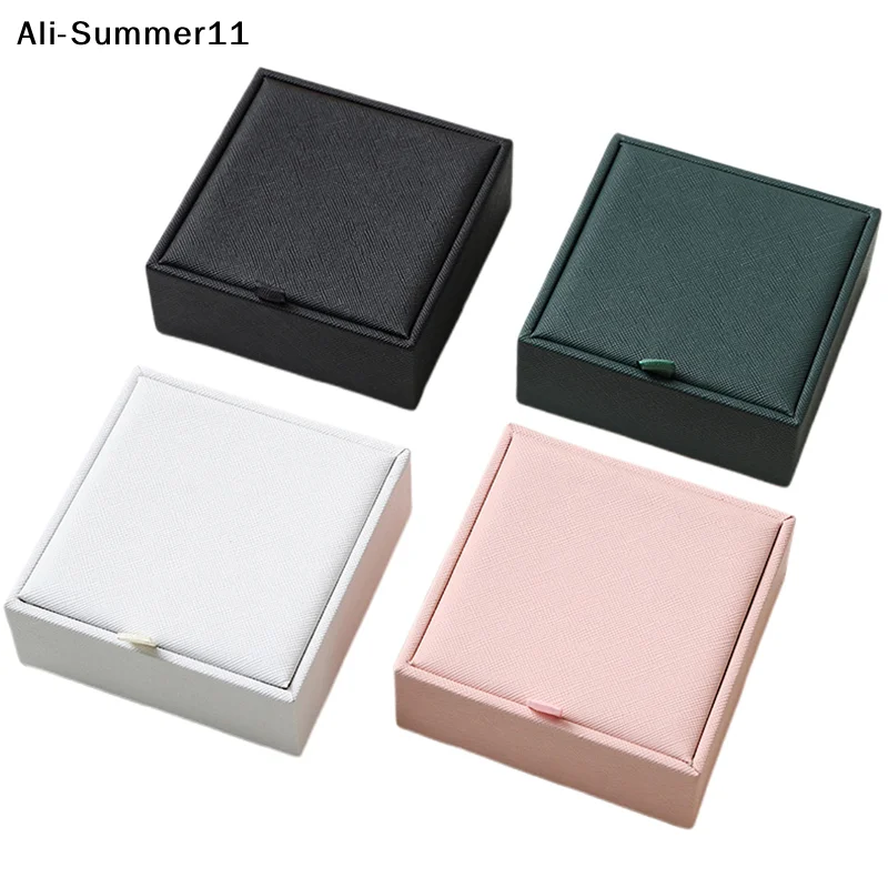 

【Yb1】【AyS】1Pc 2026 Portable Mini Pu Jewelry Box Case W/ Soft Velvet Interior Compact Organizer For Rings Earrings Necklaces