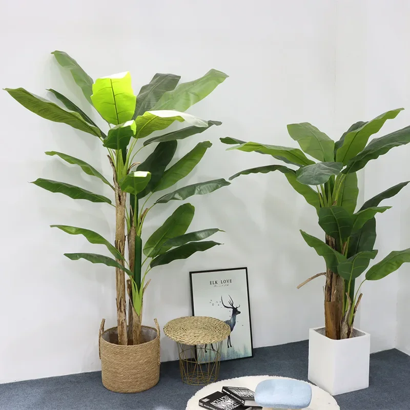 180cm Artificial Tall Banana Tree Plant Large Fake Green Plants, Palm Leafs for Room Decoration or Outdoor Tropical Plants Decor