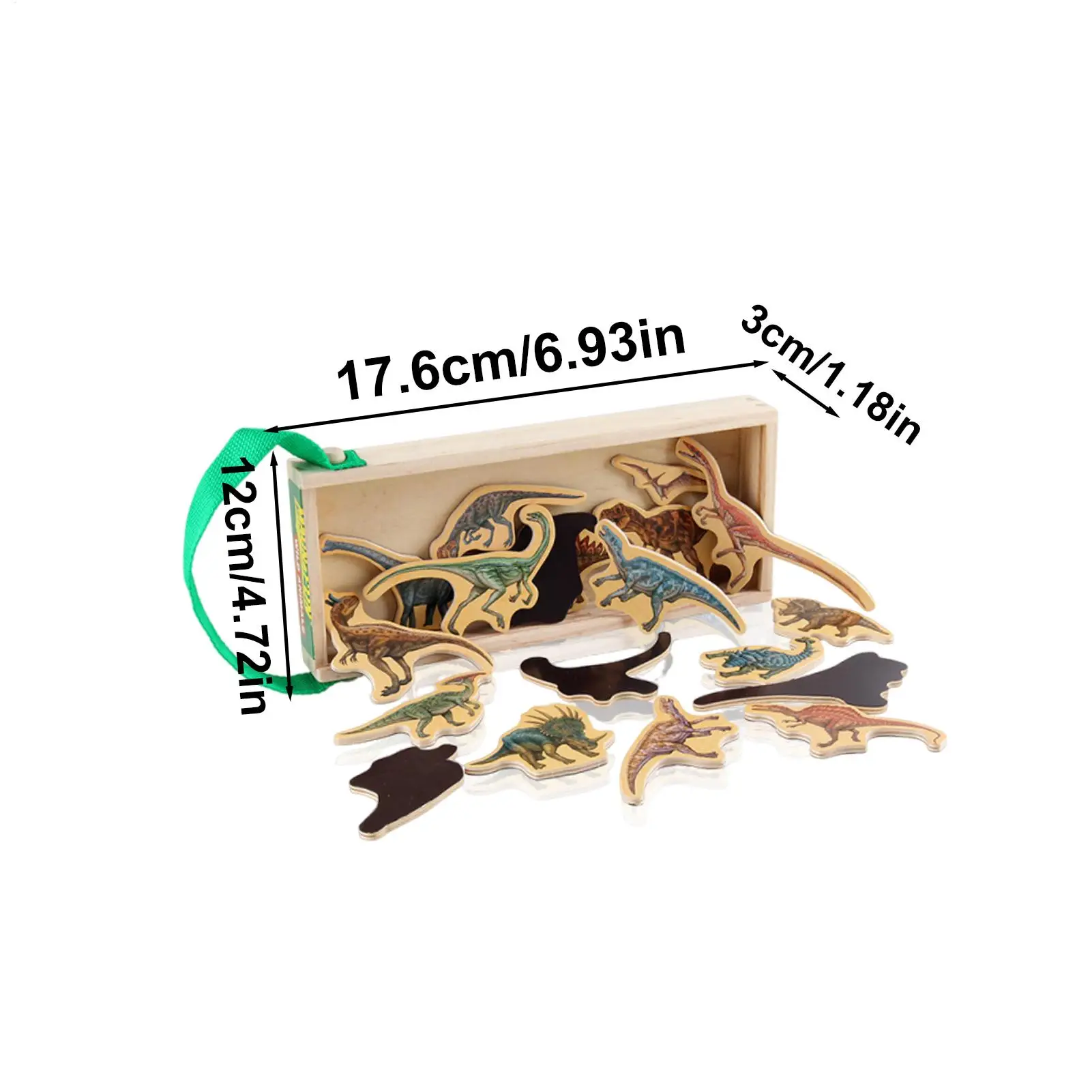 어린이를위한 냉장고 자석 나무 퍼즐 게임 어린이 냉장고 자석 교육 금속 보드 야생 동물 동물을위한 자기 용품