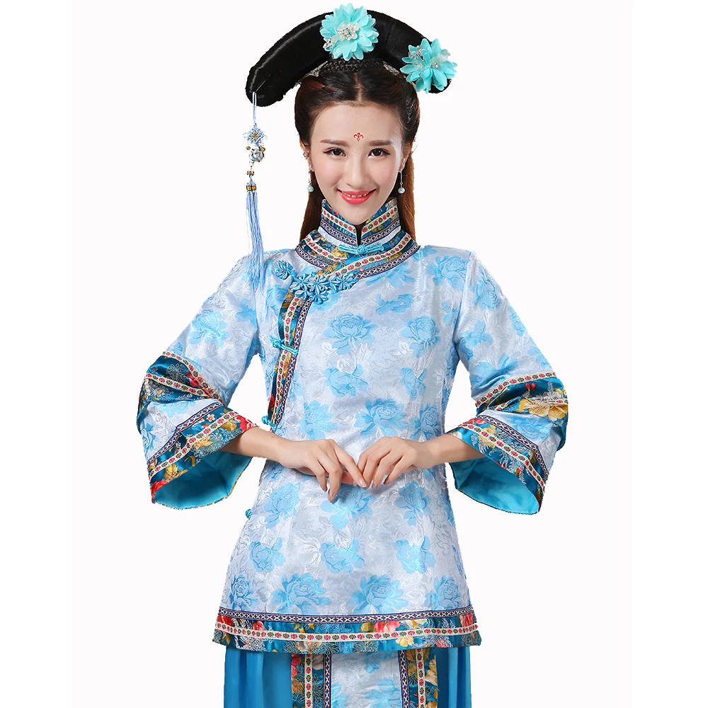 Ropa de escenario de cine y TV, vestido real Oriental para mujer, disfraz de princesa antigua china de la dinastía Qing