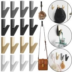 Alumínio liga Matte Wall Hooks, gancho decorativo para chave, chapéu, saco, casa, acessórios do banheiro, 1 pc, 5 pcs, 10pcs