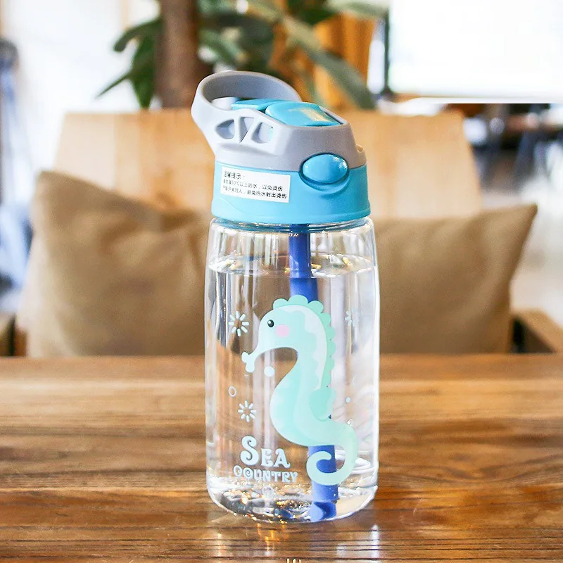 

Cute Kids Straw Soft Silica Gel Cartoon Leakproof Water Water Sippy Cup Children's Cups Water Bottles Feeding Cups