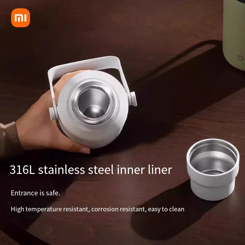 Xiaomi Mijia Thermos 스테인레스 스틸 진공 플라스크 주방 대용량 열 커피 병 홈 핫 커피 컵 물병