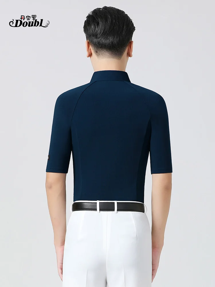 มาตรฐานแห่งชาติ 2025 เครื่องแต่งกายเต้นรําชายเสื้อกลางแขนบอลรูมเต้นรําเครื่องแต่งกายคู่เต้นรําเครื่องแต่งกาย Modern Dance Top