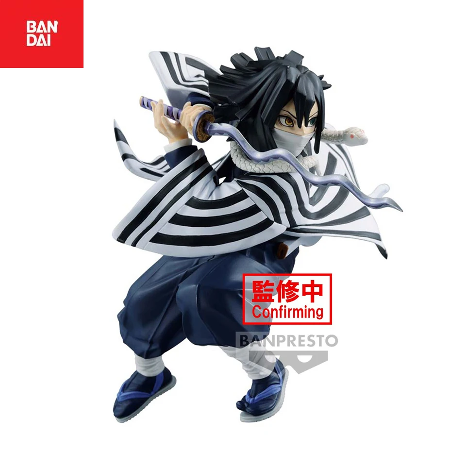 Bandai Banpresto Demon Slayer ตัวเลขการกระทําการสั่นสะเทือนดาว Iguro Obanai ตกแต่งคอลเลกชันเครื่องประดับของขวัญของเล่น 11cmale