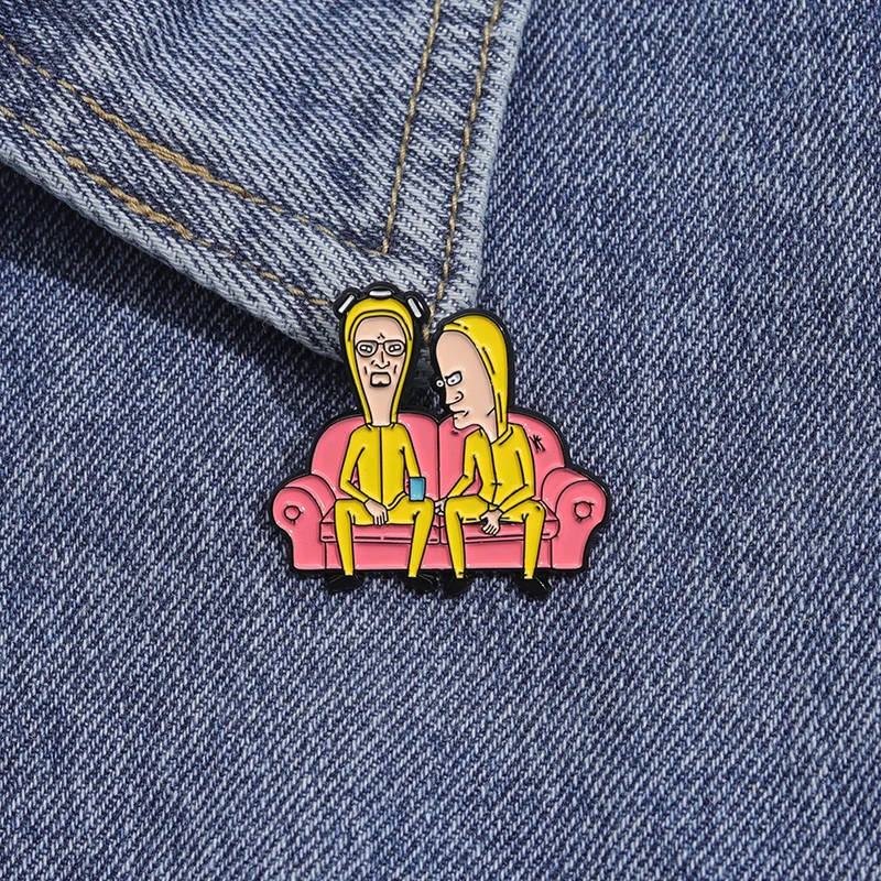 Horror Criminal TV Serie Emaille Pins Cartoon Kreative Metall Broschen Rucksack Kleidung Dekor Zubehör Revers Abzeichen für Geschenk