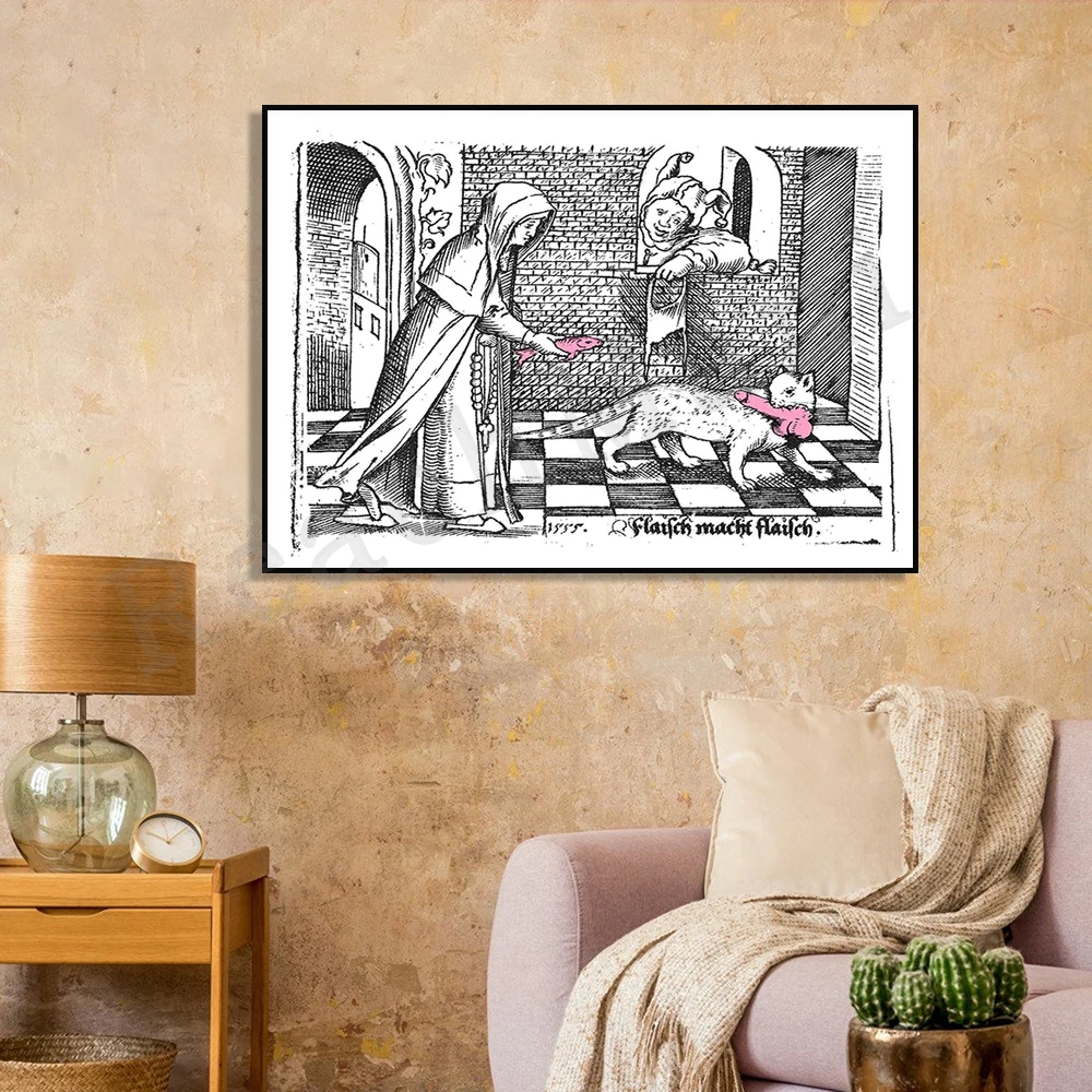 Disfraz de burro para dos señoras, estampado Vintage de arte francés, zanahoria, caballo, Pony, culo, arte, disfraz travieso, cartel de pene para robar gatos