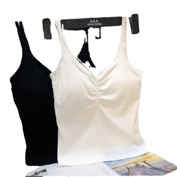 Canotta estiva in cotone ter Ne da donna nuova traspirante in un unico pezzo Bral Bal intimo V-Ne in misto cotone