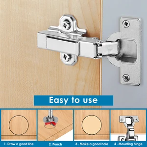 High precision hinge template, 35mm hinge drilling guide, hinge drilling locator for hexagon key and adjustable drill 7 Main Sales GABARITO 35mm - №5