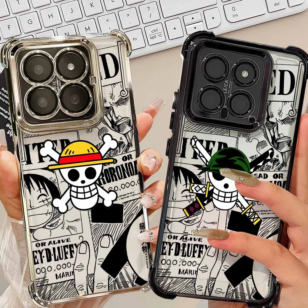Comic O-Ones P-Pieces Logo für Xiaomi Redmi A7 15C POCO F8 F7 X8 X7 M7 Note 15 14 Mi 17T 15T Ultra Pro Max Weiche Handyhülle