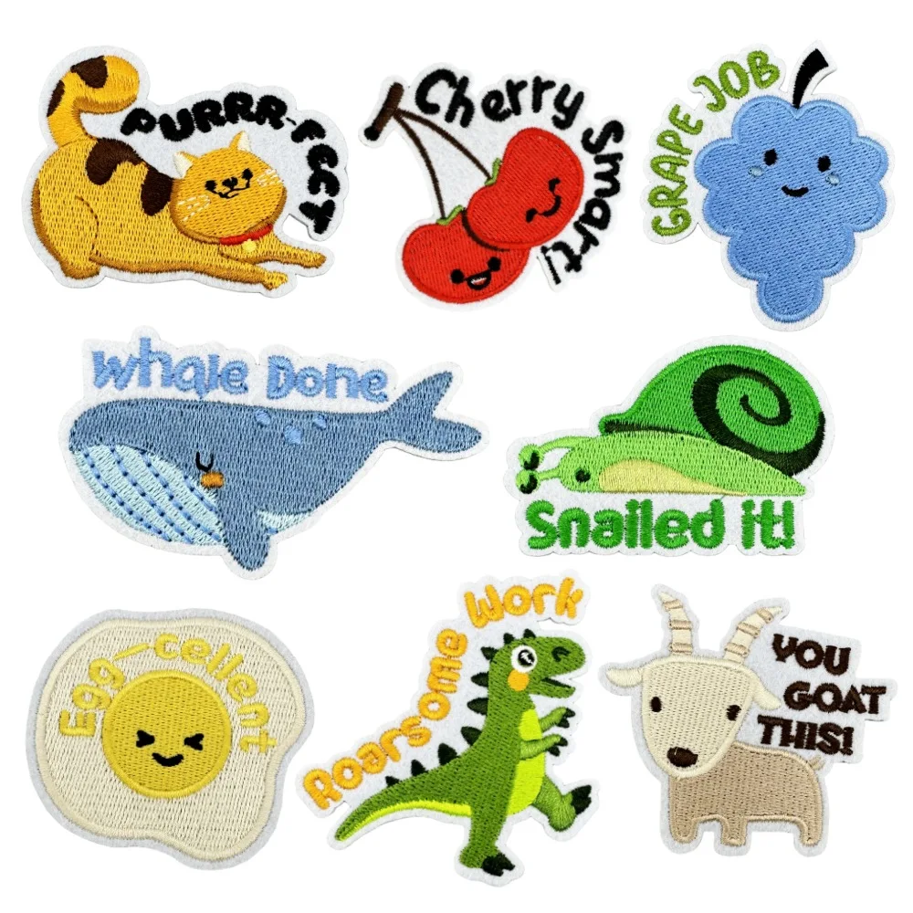 Милые-мультяшные-животные-английские-декоративные-пришитые-утюгом-на-вышивке-наклейки-аппликация-для-одежды-футболка-джинсы-шляпа-сумки-автомобиль