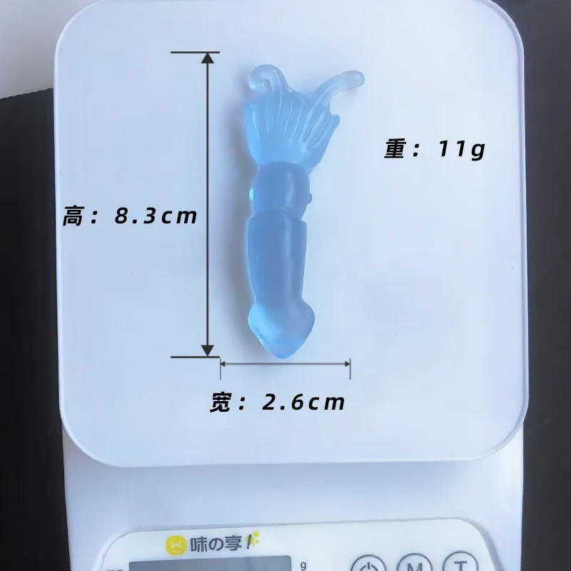 10 قطعة جديد طابا Squshy Kawaii الأزرق البسيطة الحيوان المحيط الأسماك شفافة ضغط ألعاب متململة عشوائي مفاجأة صندوق أعمى هدية عيد #6