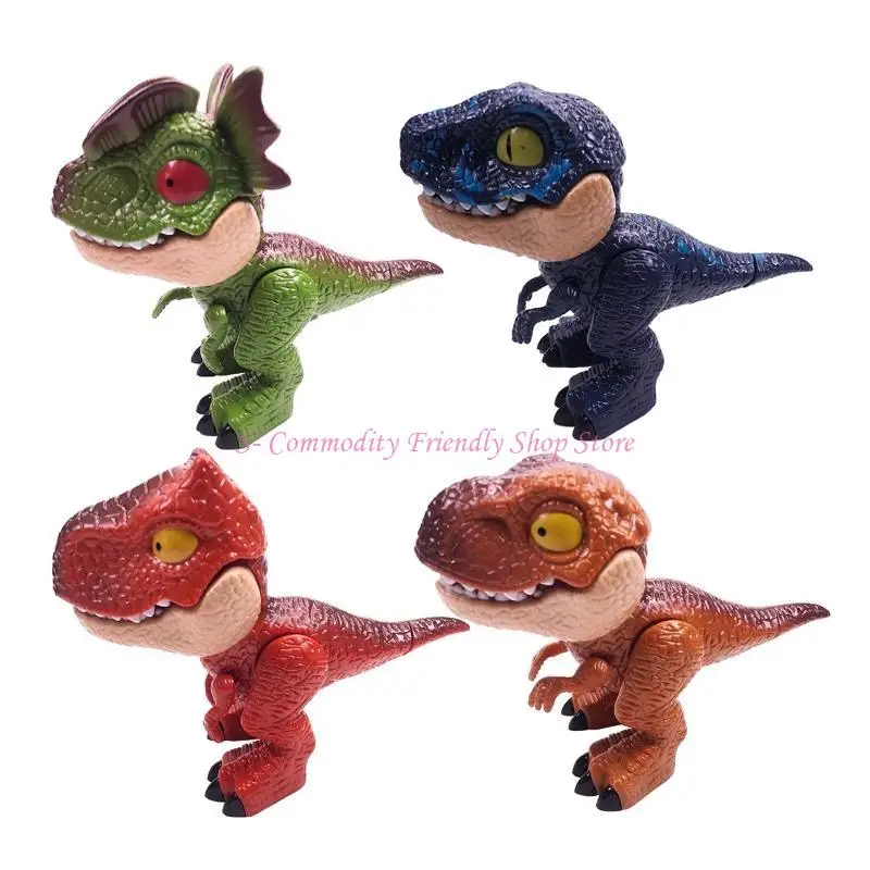 85AE Cartoon Dinosaur 5 in 1 Stationery Tyrannosaurus Rex Double Crown Dragon Set
