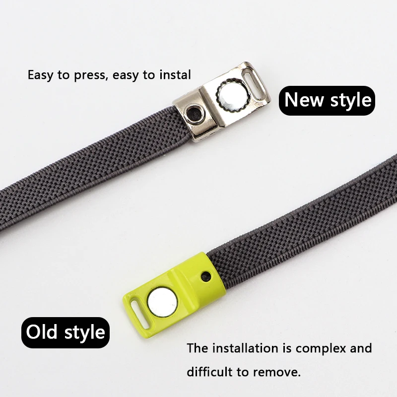 Magnetic Lock Shoelaces Without Ties Elastic Laces Sneakers No Tie Shoe Laces Kids Adult 8mm Width Flat Shoelace Rubber Bands