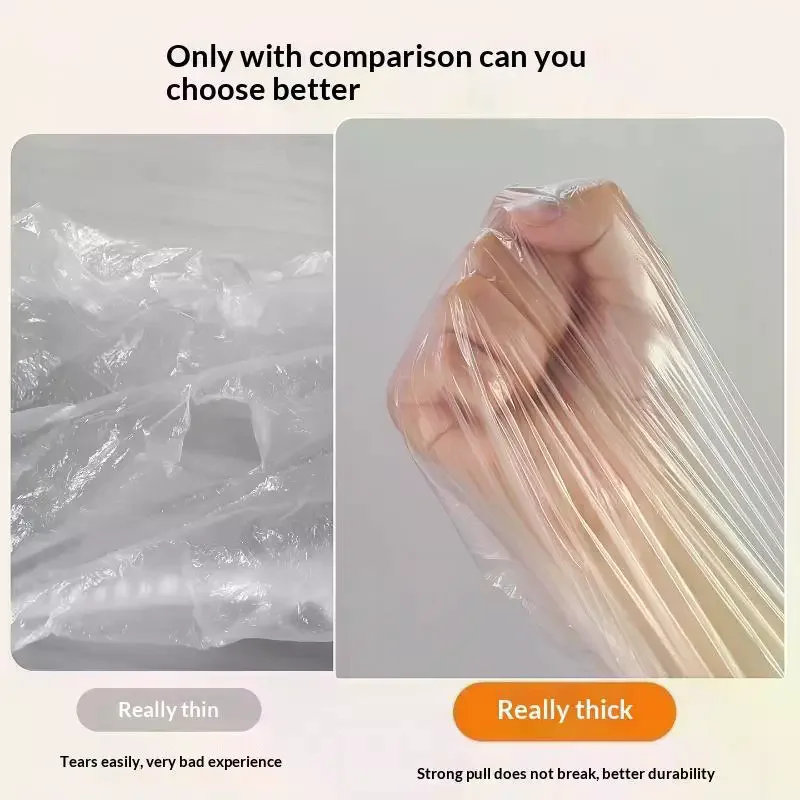 3Pcs Transparent Disposable Bed Dust Cover Waterproof Thick Plastic Furniture Elastic Edges Full Wrap Protector