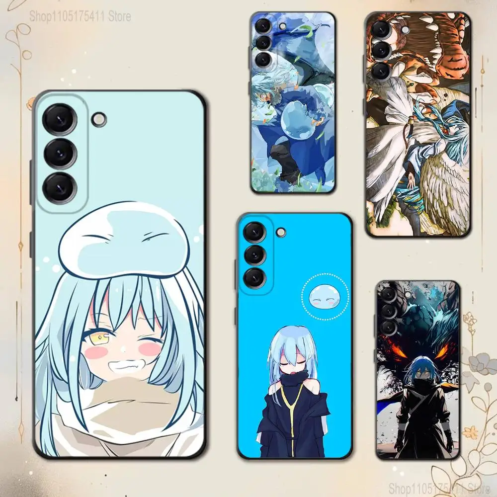 

S-Slime-R-Rimuru Anime Phone Case For Samsung Galaxy A 73,72,51,53,52,71,22,5G,Note,J7,8,9 Soft Black Cover